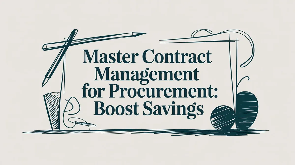Contract Management for Procurement
