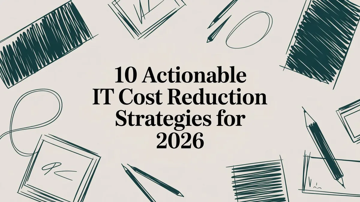 10 Actionable IT Cost Reduction Strategies for 2026