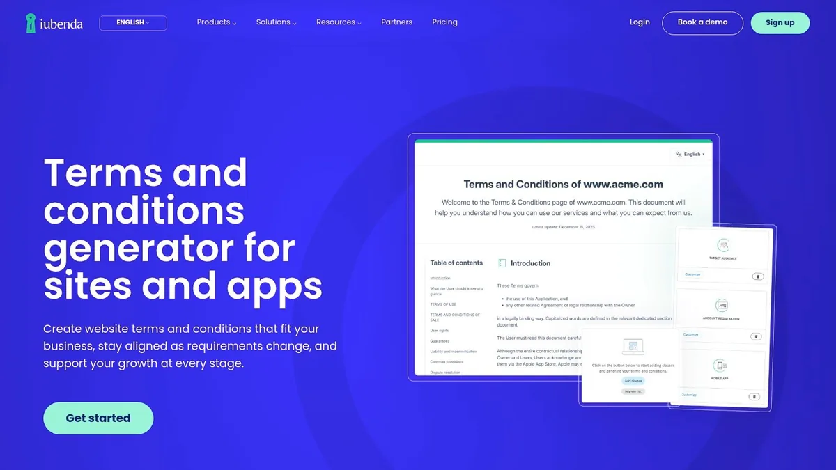iubenda – Terms & Conditions Generator + DPA resources