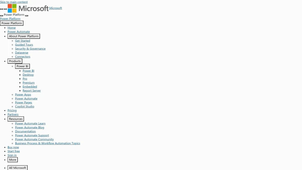 Microsoft Power Automate