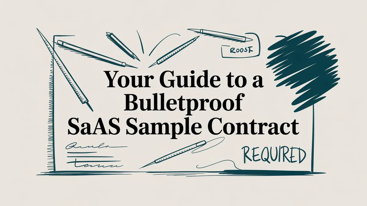 Your Guide to a Bulletproof SaaS Sample Contract