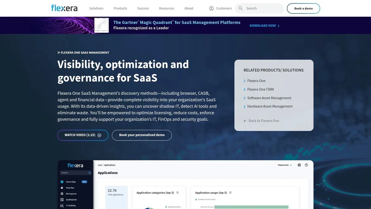 Flexera One SaaS Management
