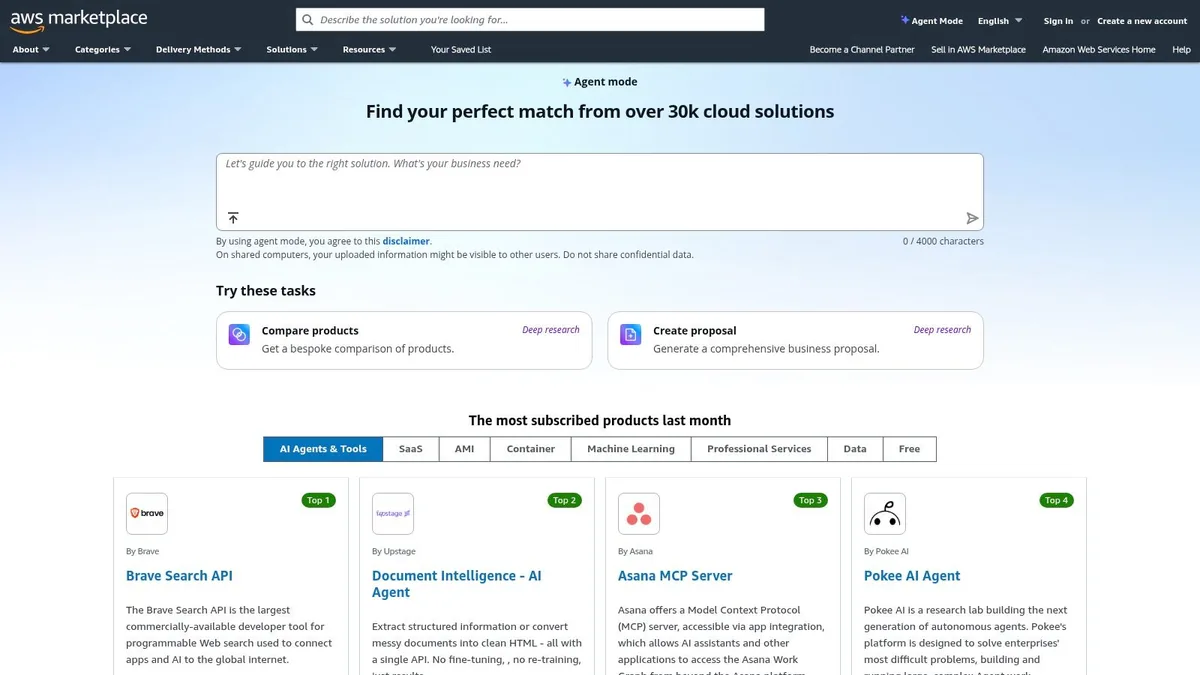 AWS Marketplace - SAM/ITAM listings