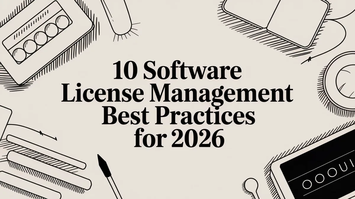 10 Software License Management Best Practices for 2026