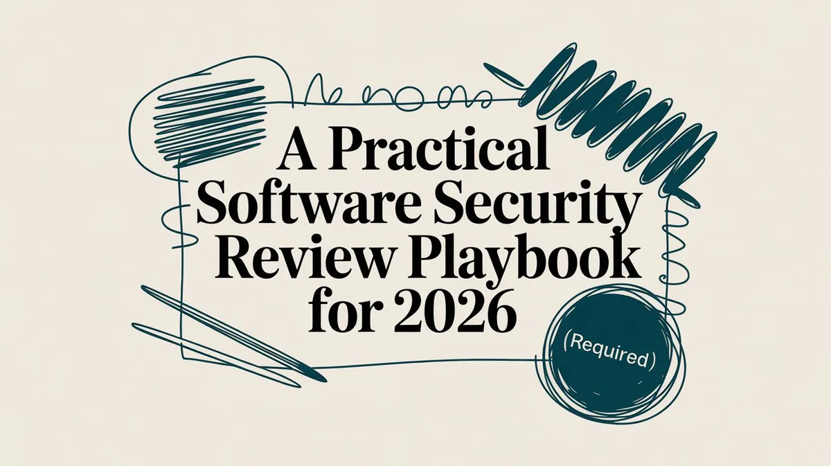 A Practical Software Security Review Playbook for 2026