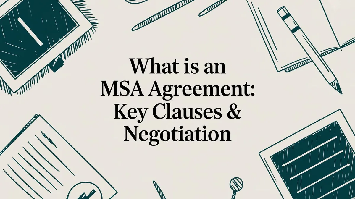 What Is an MSA Agreement: Key Clauses & Negotiation